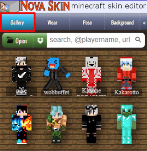 nova skin editor minecraft skins